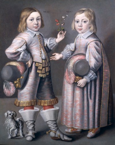 A Portrait of Two Children by Hendrick Munnichoven